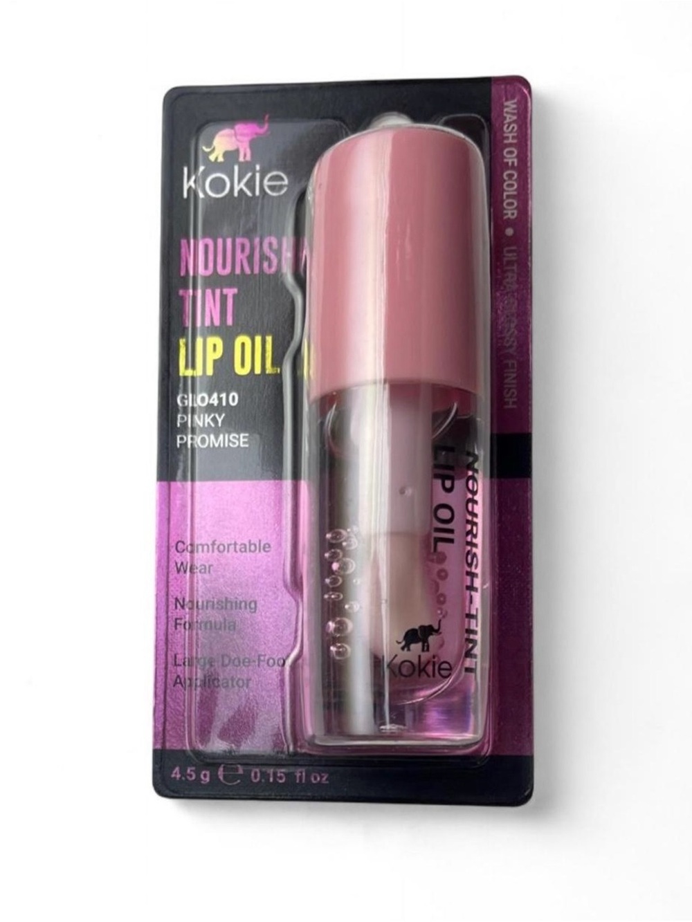 Kokie Pinky Promise Nourish-Tint Lip Oil - Sheer Pink